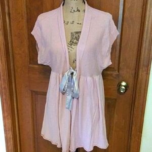 Victoria's Secret Blush Color Vintage Baby doll Knit Cardigan, GUC